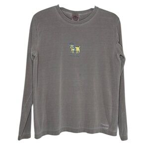 LIFE IS GOOD Chilly Dog Long Sleeve Tee size Medium